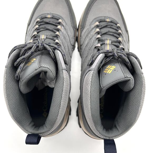 Columbia Strata Trail Mid WP Boots Mens Size 13 Gray Waterproof Hiking Shoes - Picture 7 of 10